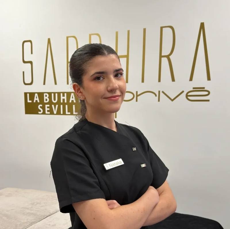 Natalia, técnico en estética y masajes de Sapphira Privé Sevilla La Buhaira