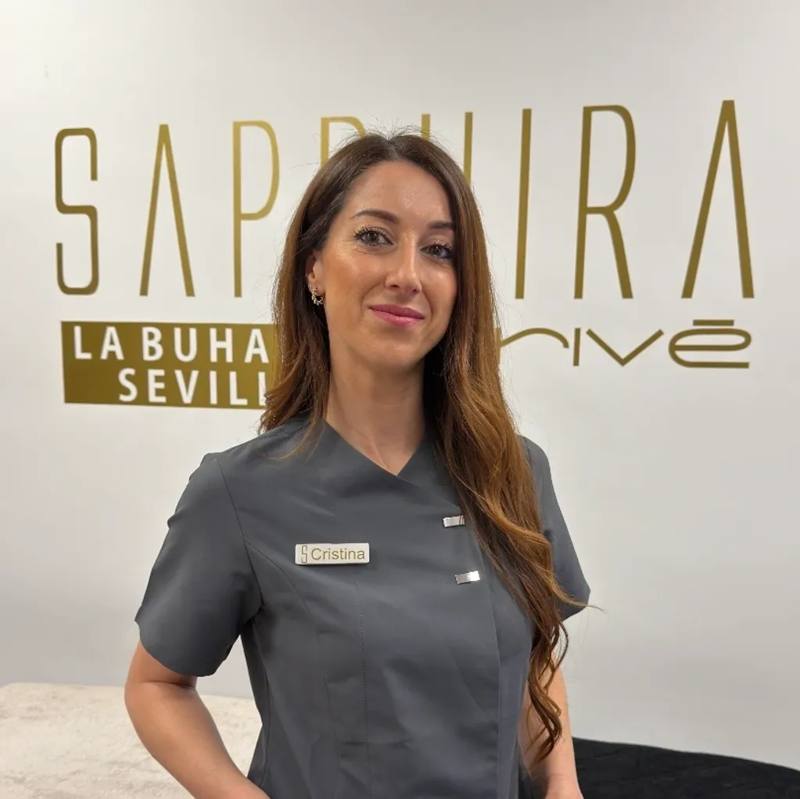 Cristina, técnico en estética y atención al cliente de Sapphira Privé Sevilla La Buhaira