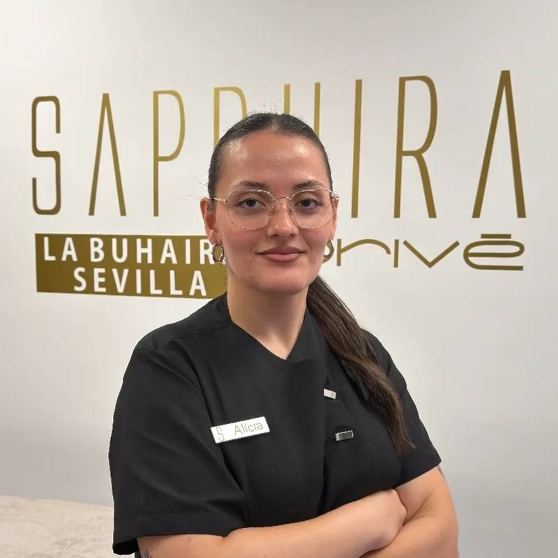 Alicia, técnico en estética y masajes de Sapphira Privé Sevilla La Buhaira